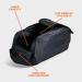 Case4Life Black Sneaker Shoe Duffle Bag - Travel, Gym, Sport & Soccer Shoes - Heavy Duty & Water Resistant - Buy Online on GoSupps.com
