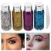 Gogogmee 4pcs Set Colorful Eye Shadow Body Glitter Festival Glitter Gel Glitter Body Lotion Liquid - Buy Online on GoSupps.com