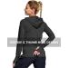 Buy Fitst4 Women's Running Jacket - Lightweight Quick-Drying Fitness & Yoga Jacket with Hood Thumb Holes & Pockets - Perfect for Training & Sports - Black - Buy Online on GoSupps.com