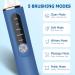 Sonic Electric Toothbrush for Adults - Rechargeable with LED Indicator, 2 Mins Timer, 5 Modes, 4 Brush Heads - Blue - Ideal for Men, Women, Couples - Wall-Mount Holder Included - Buy Online on GoSupps.com