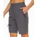 REYSHIONWA Women's Lightweight Quick Dry Hiking Cargo Shorts - X-Large Grey - Buy Online on GoSupps.com