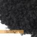 Short Kinky Curly Afro Puff Drawstring Ponytail with Bangs - 1B | Black Women's Pineapple Updo Hair - Buy Online on GoSupps.com