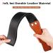 19 Inch Leather Riding Crop for Horses - Equestrian Horse Whip with Double Slapper - Black/Red - Buy Online on GoSupps.com