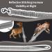 Reflective Double Dog Lead Splitter | Dual Leash for Walking 2 Dogs | 360 Swivel Rotation | Grey - Buy Online on GoSupps.com