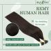 RUNATURE Dark Brown Nano Human Hair Extensions 18 Inch - Remy Nano Tip 50g #2 - Buy Online on GoSupps.com