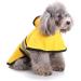 Smalllee Lucky Store Waterproof Dog Rain Jacket with Hood - Adjustable Reflective Raincoat for Small Medium Large & XL Dogs - Yellow - Buy Online on GoSupps.com