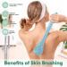 Premium Long Handle Back Brush for Seniors - Light Blue Shower Brush for Easy Bathing - Buy Online on GoSupps.com