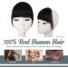 BARSDAR Clip in Fringe Human Hair 100% Real Hair Bangs - Natural Black, Washable/Dye-able - Pack of 1 - Buy Online on GoSupps.com