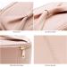 ROWNYEON Cute Travel Makeup Bag with Bow-knot Handle | Portable Waterproof Toiletry Pouch in Pink - Buy Online on GoSupps.com