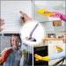Rotating Tile Brush HeavyDuty Shower Scrubber Brush Scrubbing Cleaning Grout Brush Heavy Duty Stiff Bristle Scrubber Adjustable V Shaped Cleaning Brush for Tiles Mirrors Purple - Buy Online on GoSupps.com