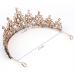 Black Gothic Crown for Women - Vintage Rhinestone Halloween Tiara - Buy Online on GoSupps.com
