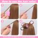 KEYIDO 33Pcs Velcro Hair Rollers Set with Clips for Hair Volume - 18 Curlers (44 mm 36 mm 25 mm), 12 Duckbill Clips, 2 Combs, Hair Plaiting Tool - Pink - Buy Online on GoSupps.com