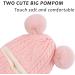 XIAOHAWANG Winter Baby Hood Hat with Earflaps and Scarf, Pink Pompom - 6-24 Months - Buy Online on GoSupps.com