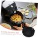 Alipis 2pcs Air Fryer Supply Kitchen Baking Liner Air Fryer Pot Aluminum Pans with Lids Airfryer Blackx2pcs 20x6.5cmx2pcs - Buy Online on GoSupps.com