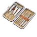 OPKDE 10 in 1 Stainless Steel Tweezer Nail Art Clipper Scissors Tweezer Knife Manicure Nail Art Cutter Pedicure Manicure Tools 1 Set