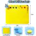 Silicone Painting Mat with Cleaning Cup and 11 Paint Holder - 20'' x 16.5'' Art Mat for Resin Casting, Painting, DIY - Yellow - Buy Online on GoSupps.com