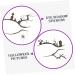 BIUDECO 4 Pairs Halloween Temporary Eyeliner Stickers Black Stickers Temporary Eye Makeup Decals - Buy Online on GoSupps.com