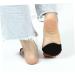 Buy 2 Pairs Women's Forefoot Pad Heel Socks - Cushioned Inserts for Sandals & Shoes - Anti-Slip Cotton Footbeds for Comfort - Buy Online on GoSupps.com