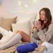 Knitted Hot Water Bottle Cover - 2 Pack - Ideal for Menstrual Cramps & Pain Relief - Royalblue/Grey - 2000 ml - Buy Online on GoSupps.com