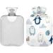 Penguin Scarf Hats & Hot Water Bottle Cover - Soft Warm & Cute Winter Essentials for Bed Hand Neck & Shoulders | International Shipping - Buy Online on GoSupps.com