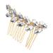 minkissy sparkly hair clip hairpin comb hair accessories Diamond hair comb hair combs for women decorative women's European and American hair combs for women Zinc alloy