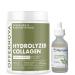 Offernova Collagen & Hyaluronic Acid Bundle Hydrolyzed Collagen Powder + Hydrating Hyaluronic Acid Serum for Radiant Skin Strong Hair & Joints Anti-Aging & Beauty Duo