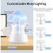 3-in-1 Rain Cloud Humidifier & Essential Oil Diffuser - 7 Colors Night Light - Aromatherapy for Bedroom (White) - Buy Online on GoSupps.com