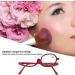 Fashionable +2.50 Makeup Reading Glasses - Rotatable High-Folding Magnification Lenses for Women - Buy Online on GoSupps.com