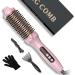 Thermal Brush 1.5 in Volumizing Brush Curling Iron Heated Curling Brush Ceramic Tourmaline Ionic Curling Comb Dual Voltage Travel Curling Iron with Brush LCD Display 10 Temperatures Heated Round Brush Pink - Buy Online on GoSupps.com