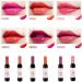 Wine Lipstick Matte Long Lasting Waterproof Lip Tint Set - 6 Colors | Lady's Wine Liquid Lip Gloss Stain Kit - Buy Online on GoSupps.com