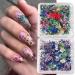4Box 3D Dried Flowers Nail Art Stickers Natural Floral Decals for DIY Manicure | Colorful Tiny Petals & Crafts for Women - Buy Online on GoSupps.com