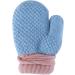 Kids Toddlers Winter Thermal Gloves Mittens - Blue | Ages 1-4 | Fleece Lined, Anti-Lost String - Buy Online on GoSupps.com