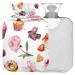Naanle strawberry rose dessert heat bottle with reference transparent hot water bottle 1l heat bottle for bed handfeens Warmer pain relief heat and cold therapy