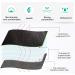 Rovtop 10 Pcs Reusable Black Cloth Menstrual Pads with Bamboo Charcoal Layer - Washable Sanitary Napkins in 4 Sizes + Mini Waterproof Bag - Buy Online on GoSupps.com