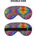 Bright Color Print Light Blocking Eye Mask | Soft Adjustable Sleep Mask for Travel Yoga & Relaxation - Buy Online on GoSupps.com
