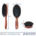 Spornette Deville Boar Bristle Oval Paddle Brush - Hair Straightening, Smoothing, Detangling, Styling - Wooden Handle - All Hair Types - Women, Men, Kids - Buy Online on GoSupps.com
