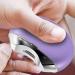 Fingernail Trimmer Electric Electric Nail File | Rechargeable Clipper LCD Digital Display Nail Scraps Storage Clipper with Light & 3 Speeds for Children Kids Adult Purple - Buy Online on GoSupps.com