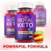 Royal Keto Gummies Max Strength - Vegan ACV Formula for Weight Loss - 60 Purple Gummies with B12, B6, and Beet Root Juice - Buy Online on GoSupps.com