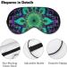 Psychedelic Geometric Sleep Eye Mask & Blindfold for Women & Men - Elastic Strap Headband for Sleep, Travel, and Nap - Buy Online on GoSupps.com