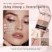 4 Colors Nude Eyeshadow Palette - Matte & Glitter Neutral Eyeshadow for Travel | High Pigment Blendable Coffee Beige Peach Pink Shades | Includes 2 Built-in Brushes - Buy Online on GoSupps.com