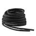 IRONLACE Unbreakable Round Bootlaces - Indestructible, Waterproof & Fire Resistant Boot & Shoe Laces 54-Inch Black
