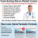 Neuropathy Nerve Relief Cream - Maximum Strength 4% Menthol | 3X Action Soothing Comfort for Feet Hands Legs & Back - Extra Large 6 Oz - Buy Online on GoSupps.com