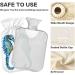 NAANLE Watercolor Heat Bottle with Seahorse Design - 2L Hot Water Bottle for Pain Relief & Warmth - Ideal for Bed Hands & Feet - International Shipping Available - Buy Online on GoSupps.com