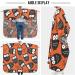Waterproof Barber Cape - Owl Orange & Cheetah Haircut Bib for Men & Women | Unisex Hair Cutting Cape - Buy Online on GoSupps.com