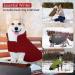 Windproof Winter Fleece Dog Jacket for Cold Weather Reflective Pet Vest for Large Breeds - Burgundy XL - Buy Online on GoSupps.com