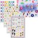 JMEOWIO 18 Sheets Cute Nail Stickers for Kids Nail Art Stickers Decals Self-Adhesive Heart Flower Rainbow Fruit Nail Supplies Nail Art Design Decoration Accessories - Buy Online on GoSupps.com
