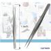 High Precision Stainless Steel Tweezers - Durable Straight Serrated Tip for Lab Use | Shop Internationally - Buy Online on GoSupps.com