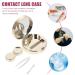 Heallily Leopard Pattern Contact Lens Case Set | Crystal Travel Cover & Aluminum Alloy Box for Lenses - Buy Online on GoSupps.com