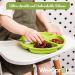 WeeSprout Suction Plates 3 Pack for Babies & Toddlers | 100% Silicone | Stay Put with Suction | Divided Design | Microwave/Dishwasher Safe | Matte Dark Grey/Blue/Green | with Lids - Buy Online on GoSupps.com