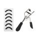Erised's Bifrost Premium Stainless Steel Lash Curler with 6 Rubber Refill Pads Makeup Tool Long Lasting for All Eye Shapes Lash Lift/Extension of False Eyelashes Quick Natural Curling(Black)